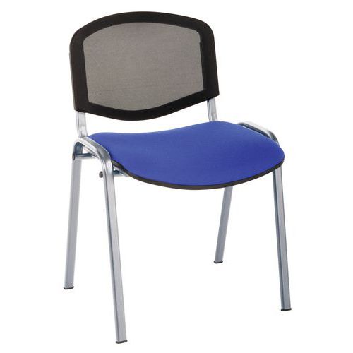 CHAISES RÉUNION BLIZ PIÈT.ALU ASSISE 0299 BLEU - GMCE