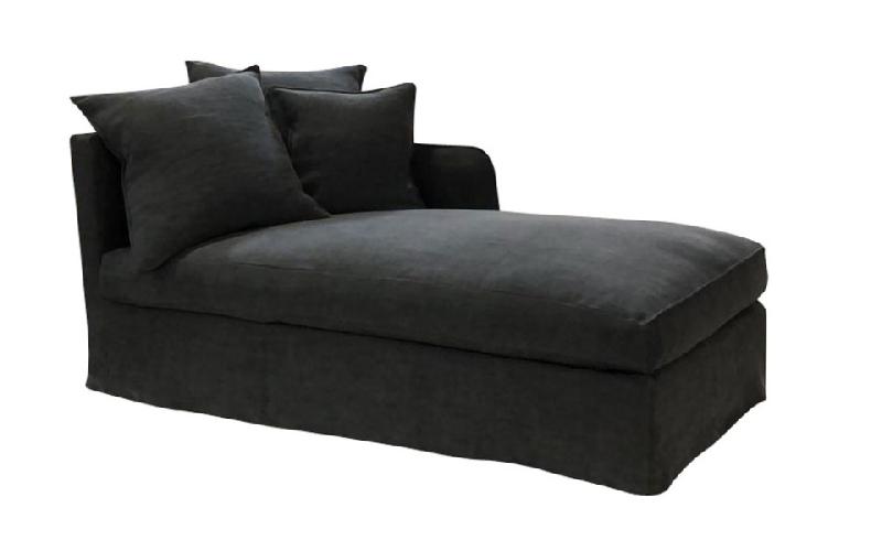 Méridienne Cap Ferret 82 x 160 cm G/D - Home Spirit - Structure hêtre et assise Plumtex HR 35 kg/m3_0