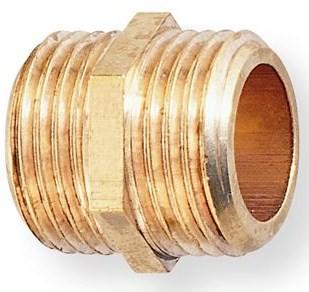 Mamelon double male egal brut - 5*10_0