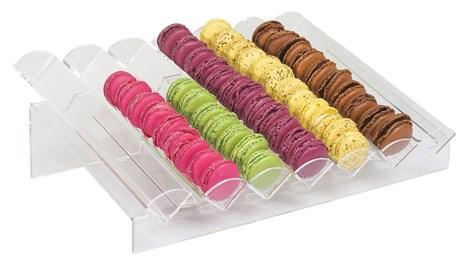 MATFER - PRÉSENTOIR PORTE MACARONS 7 RANGS TRANSPARENT - 610560