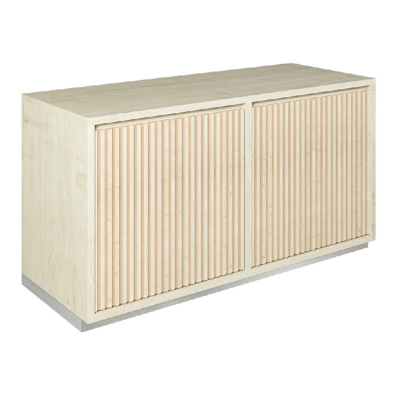 Meuble Vertigo T01 4 tiroirs à l'anglaise MDF naturel et érable 120x47x60 cm_0