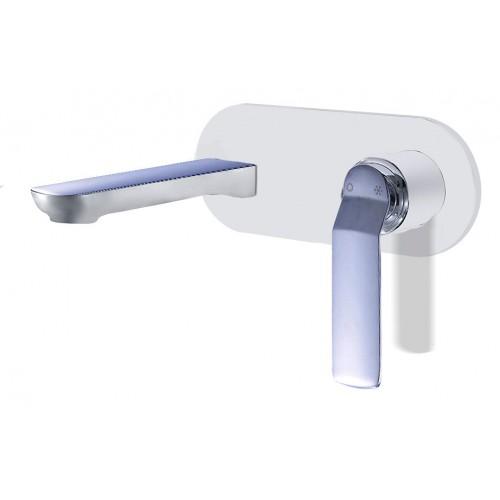 MITIGEUR DE LAVABO MURAL ENCASTRÉ ADDICT - CHROMÉ ET BLANC PAINI