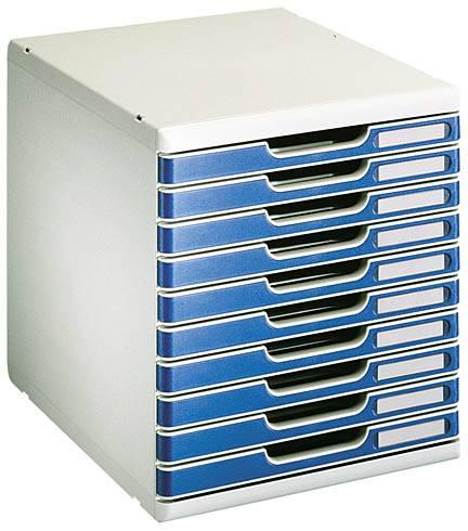 MODULE DE CLASSEMENT EXACOMPTA MODULO 10 TIROIRS BLEUS