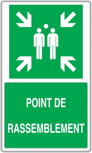 KIT 2 PANNEAUX POINT DE RASSEMBLEMENT COUVRE-CHANT ALUMINIUM