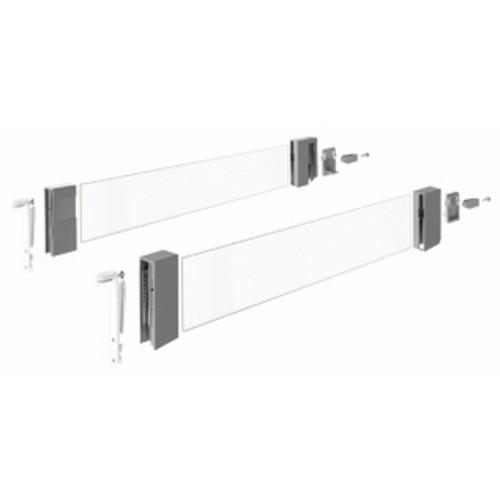 PAROIS LATÉRALES DESIGNSIDE EN VERRE INNOTECH ATIRA-ANTHRACITE-L620 MM HETTICH