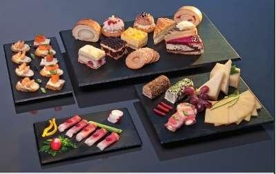 PLATEAU GN 1/2 APS -SLATE- 32,5 X 26,5 CM, H : 1 CM