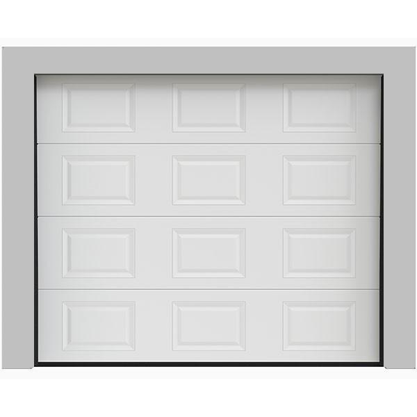 Porte de garage sectionnelle à cassettes - panneaux isolés double paroi en acier galvanisé - finition Woodgrain_0