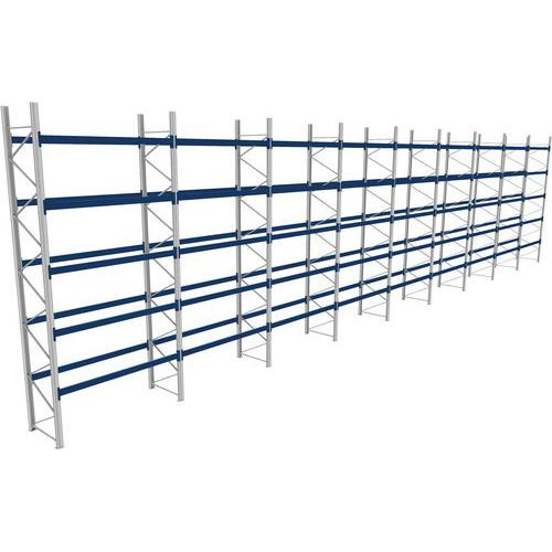 RACK 1 DÉPART + 8 SUIVANTS LXLXH 2700X25500X6000 1000KG 5 NIV - BITO