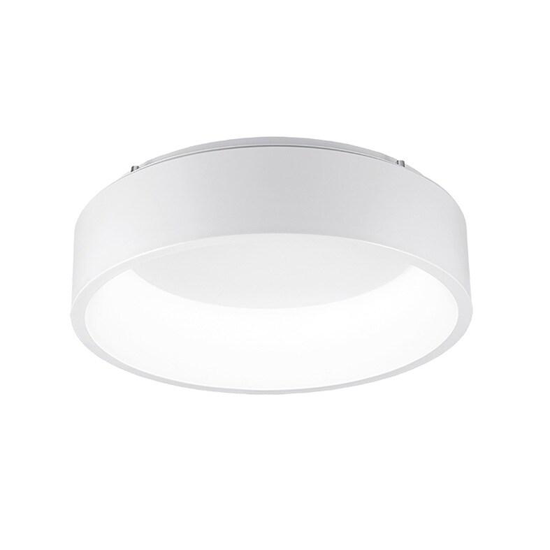 ROSSINI ILLUMINAZIONE Chopin - Plafonnier Led Rond 30W, 3000K, Lumière Chaude, Structure En Métal Blanc, Diffuseur En Méthacrylate, Ip20 - Groupe R_0