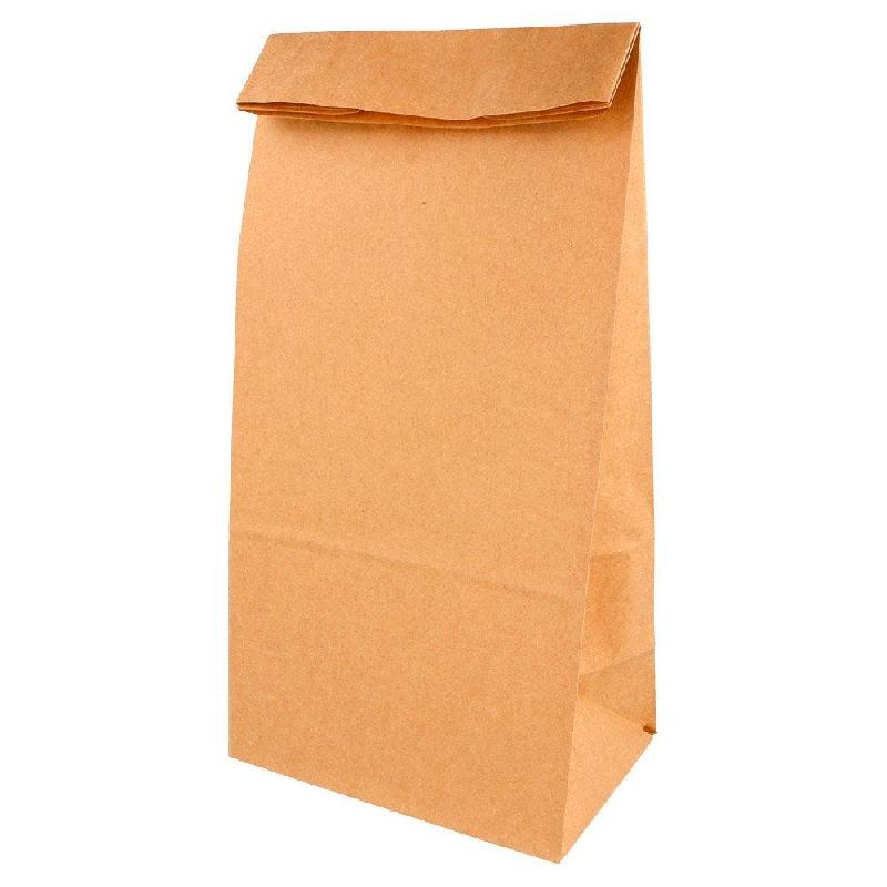 Sac SOS kraft brun 15+10x32cm - par 1000_0