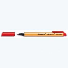 STABILO STYLO FEUTRE GREENPOINT ROUGE, CORPS 100% MATIÈRE RECYCLÉE. POINTE 0,8MM
