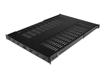 STARTECH.COM ÉTAGÈRE RÉGLABLE ET VENTILÉE POUR MONTAGE EN RACK DE SERVEUR 1U - 150KG - PROFONDEUR DE MONTAGE RÉGLABLE DE 49,5 À 97,4CM PLATEAU UNIVERSEL POUR RACK D'ÉQUIPEMENT AV/RÉSEAU 19