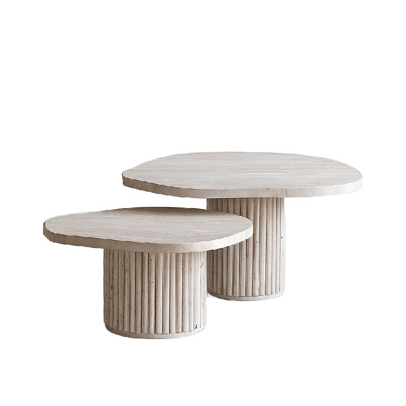 STELLAMEUBLES Table basse ESSENTIA en Travertin Premium - 3667335113378_0