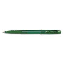 STYLO BILLE SUPER GRIP G POINTE MOYENNE ENCORE VERT - LOT DE 15