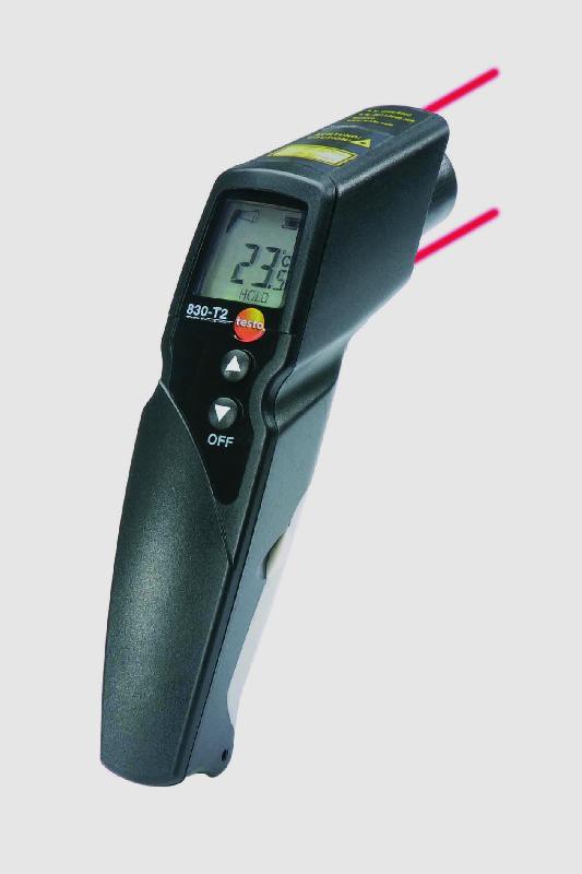 Testo 830-T2 - Thermomètre infrarouge à visée laser, optique 12:1, pour mesure de température superficielle_0