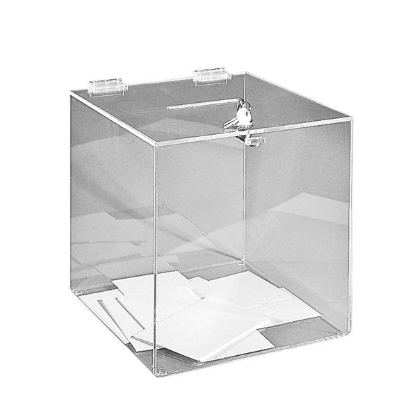 URNE TRANSPARENTE 25 X 25 X 25 CM