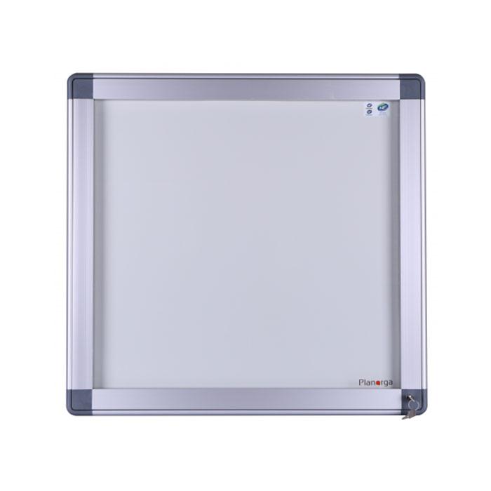 Vitrine affichage intérieure Aludra fond métallique pour 6 feuilles A4_0