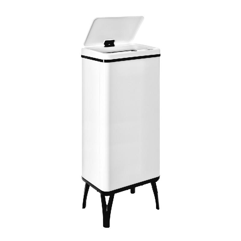 WellHome - Poubelle Intelligente 60L de couleur Blanche 35,5x26x95,5cm - Ouverture Automatique/Manuelle - blanc inox WH13696_0