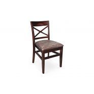 1021-K-P - Chaise empilable en érable dur avec siège rembourré ignifuge - Pavar - Hauteur 35 cm_0