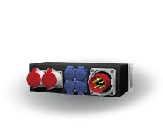 114-06-662 - Coffret de distribution Indu Electric - Avec prises de courant pour rack 19″ et options RCD 63A 30mA 4P_0