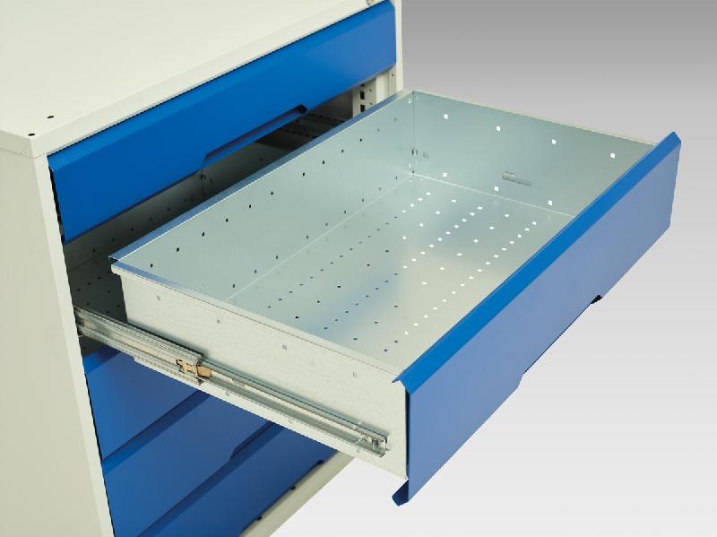 Établi Verso Monobloc Roulant Mpx - 3 tiroirs, 2 portes - LxPxH : 1750x600x830mm_1