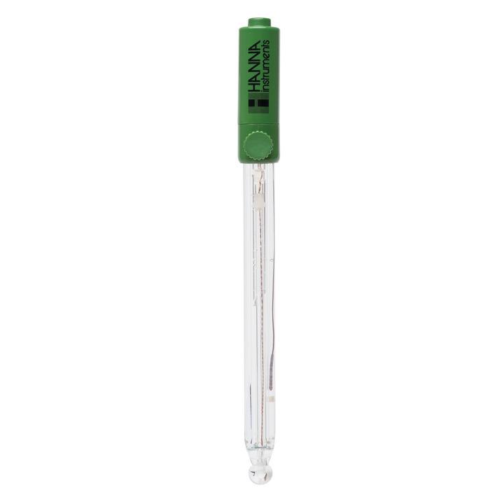 Électrode pH intelligente pour edge - solutions polluantes très acides/alcalines, corps en verre, câble 1 m - HI10430_0