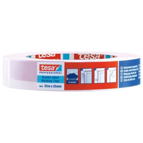 ADHÉSIF DE MASQUAGE - DOUBLE-FACE - 25 M - 25 MM -TESA® 4836 TESA ADHÉSIFS