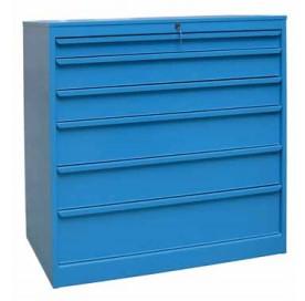 Armoire d'atelier à tiroirs - ARB/100/6/T - 6 tiroirs avec système anti-basculement et fermeture centralisée_0