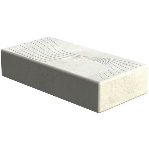 BANQUETTE DROITE ALERA LONG 200 CM - OCRE LISSE