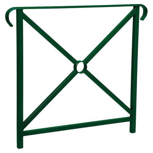 BARRIÈRE HÉRITAGE SIMPLE CROIX 80 CM DOUBLE CROSSE VERT 6005 - PROCITY