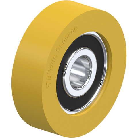 BLICKLE - GALET GUIDE Ø 50MM BANDAGE POLYURÉTHANE PU 80KG - FTH 50X15/12-12K