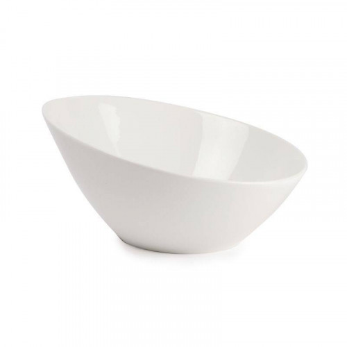 BOLS INCLINÉS OVALES EN PORCELAINE BLANCHE LUMINA 203 MM - LOT DE 6