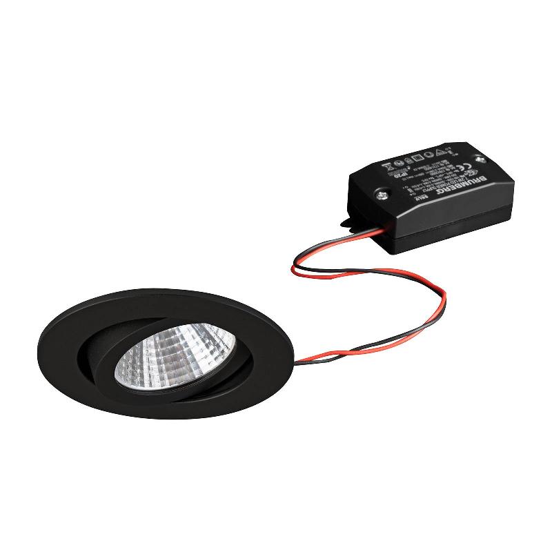 BRUMBERG SPOT ENCASTRÉ LED 38° ROND NOIR 2 700K