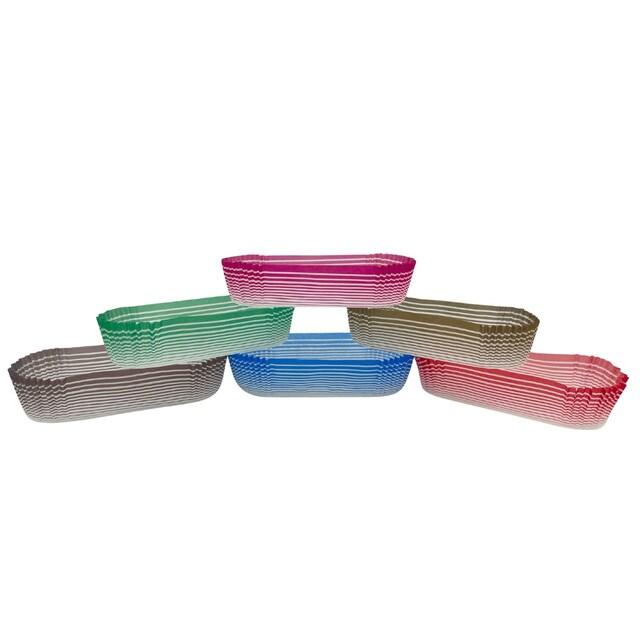 Caissettes panachées colorées passe-partout ovales 105 x 40 mm JORIDEAL. - multicolore papier 3519400796026_0