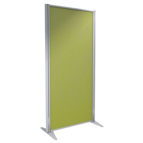 CLOISON KPRIM TISSU ACOUSTIQUE FOUGÈRE PROFIL ARGENT 165X81CM - CLEN