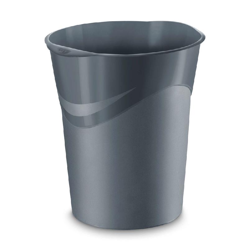 CORBEILLE A PAPIER CEPPRO - 14 LITRES - GRIS ORAGE