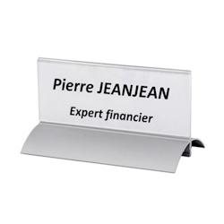 Edimeta Porte-visuel AluSign® double-faces paysage 6 x 15 cm - transparent plastique 214161_0