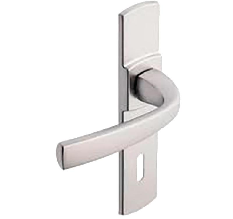 ENSEMBLE SUR PLAQUE MUZE ENTRAXE 165MM CONDAMNATION CHROMÉ VELOURS - VACHETTE - 086515