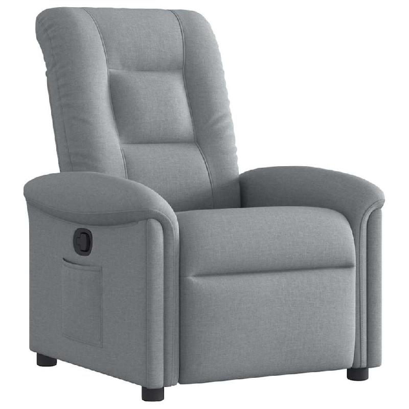 Fauteuil inclinable Gris clair Tissu Modèle Quervelis - 4015616_0