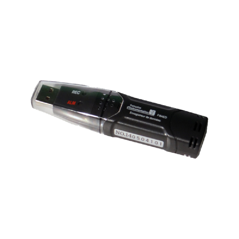 FI84ED - Enregistreur de température et d'humidité - Format clé USB - Calcul du point de rosée et stockage des données_0