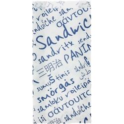 Firplast - Sac sandwich décor alizé 140 x 60 x 270 mm (x1000) - Papier kraft résistant - Bleu - 3700466042244_0
