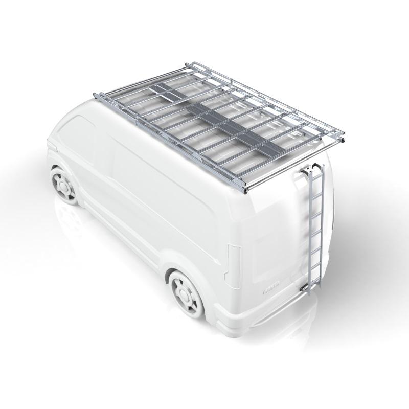 Galerie en aluminium hayon avec échelle sur porte droite - légère, charge utile élevée et compatible L2H1_0