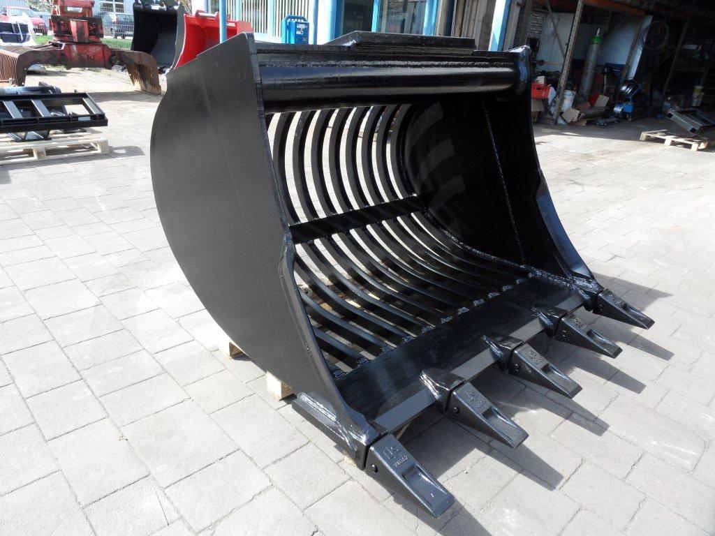 Godet crible squelette 20-28 tonnes - Capacité 1400 litres - 5 dents - Attache Liebherr SW48_0