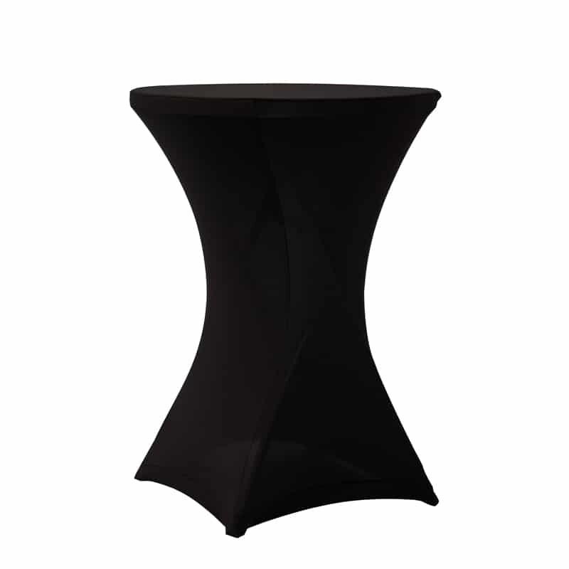 Housse extensible pour table cocktail pliante 80 cm ZOWN Cocktail80 – Noir - noir polyester SPTTP-00293_0