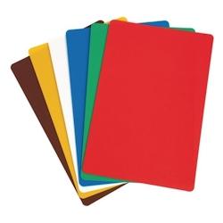 Planches à Découper Flexibles en Polypropylène - 450 x 300 mm - Epaisseur 1,5 mm - Lot de 6 - Hygiplas - multicolore plastique polypropylène CP520_0