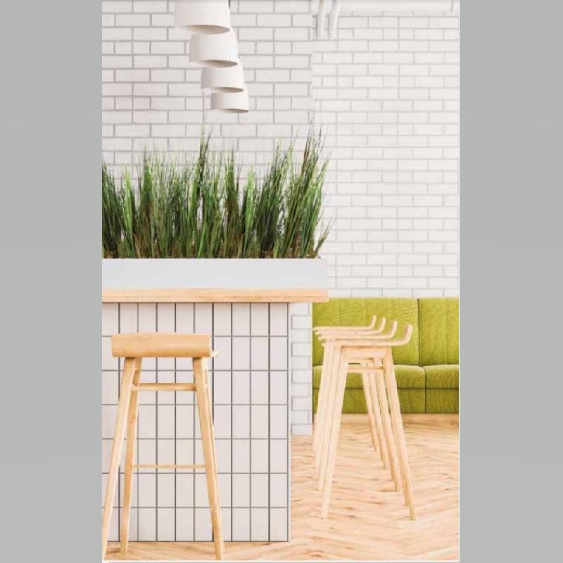 Jardinière basse en métal HERBES - herbes artificielles Genexco - hauteur 72 cm - 3 longueurs disponibles_0