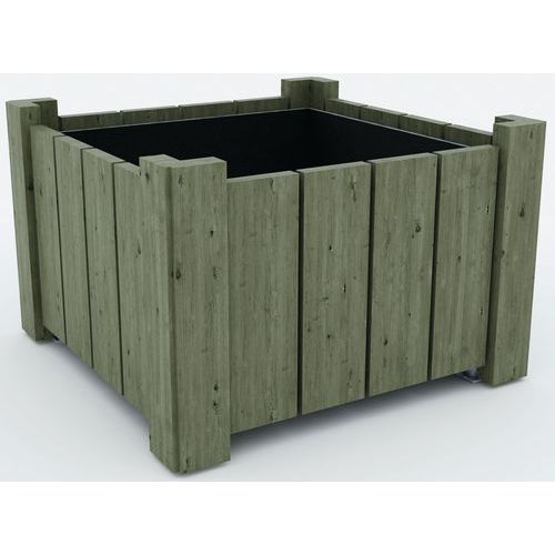 JARDINIÈRE PONT CROIX 645X645X50 CM - PIN - MOBEXTAN