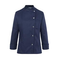 KARLOWSKY Veste de cuisine femme, manches longues, avec boutons, marine , 44 - 44 bleu 4040857028822_0