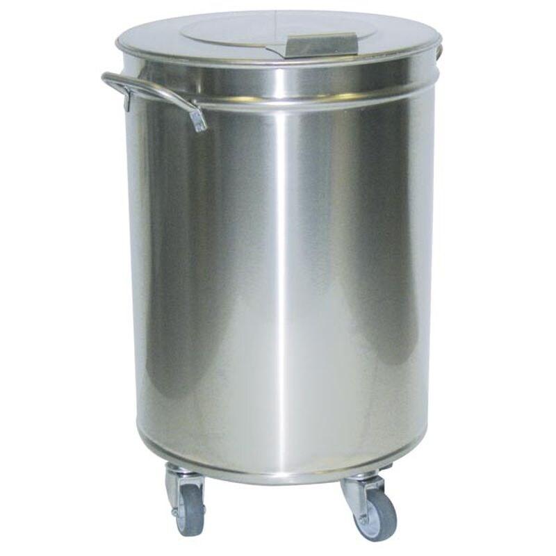 KBS Gastrotechnik KBS Poubelle, 75 litres Ø46 Cm Avec couvercle & roues - 21020006_0