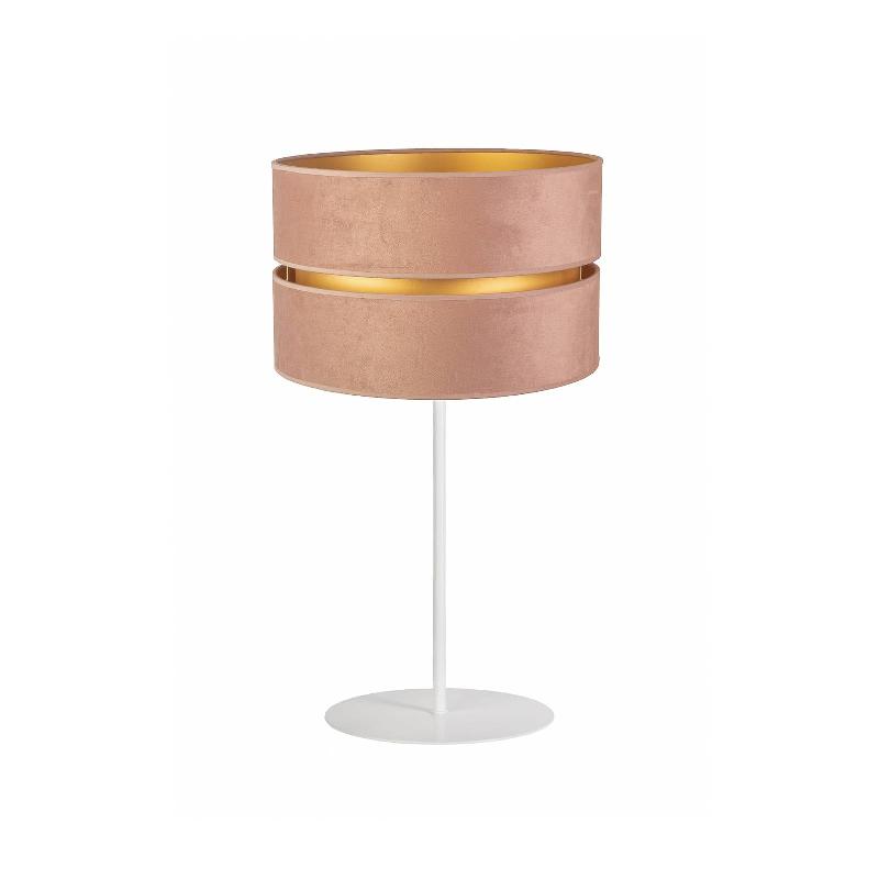 EULUNA LAMPE À POSER GOLDEN DUO H 50 CM ROSE CLAIR/DORÉ